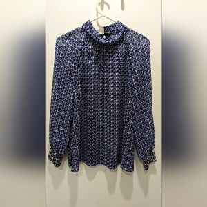 Blue, multi color blouse
